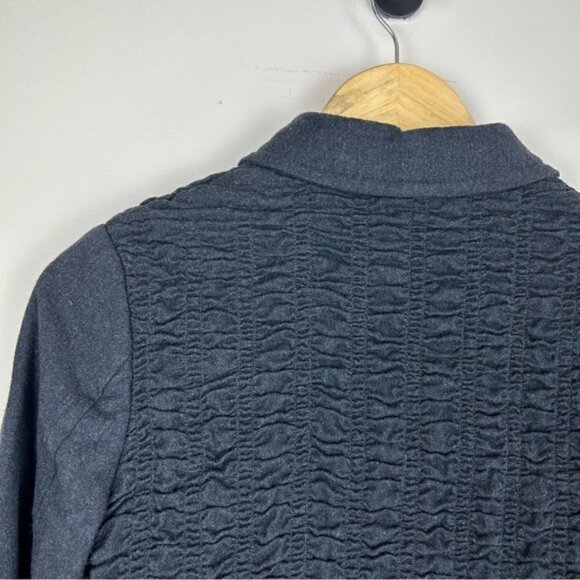 VINTAGE Burberry Gray Wool collared button down jacket - Picture 9 of 10